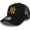 epci-curbata-negru-snapback-a-frame-metallic-de-new-york-yankees-mlb-de-new-era