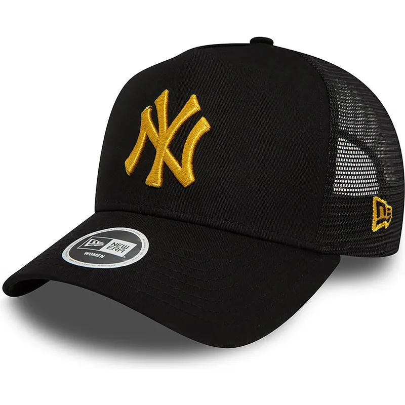 epci-curbata-negru-snapback-a-frame-metallic-de-new-york-yankees-mlb-de-new-era
