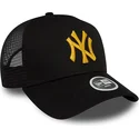 epci-curbata-negru-snapback-a-frame-metallic-de-new-york-yankees-mlb-de-new-era