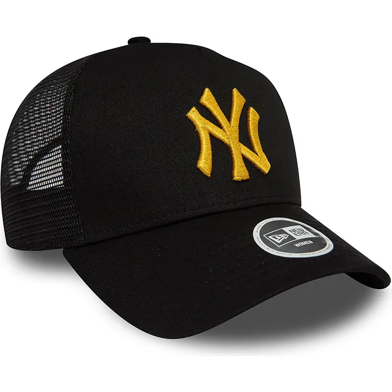 epci-curbata-negru-snapback-a-frame-metallic-de-new-york-yankees-mlb-de-new-era