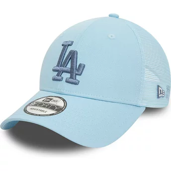 Gorra trucker azul con logo azul 9FORTY Home Field de Los Angeles Dodgers MLB de New Era