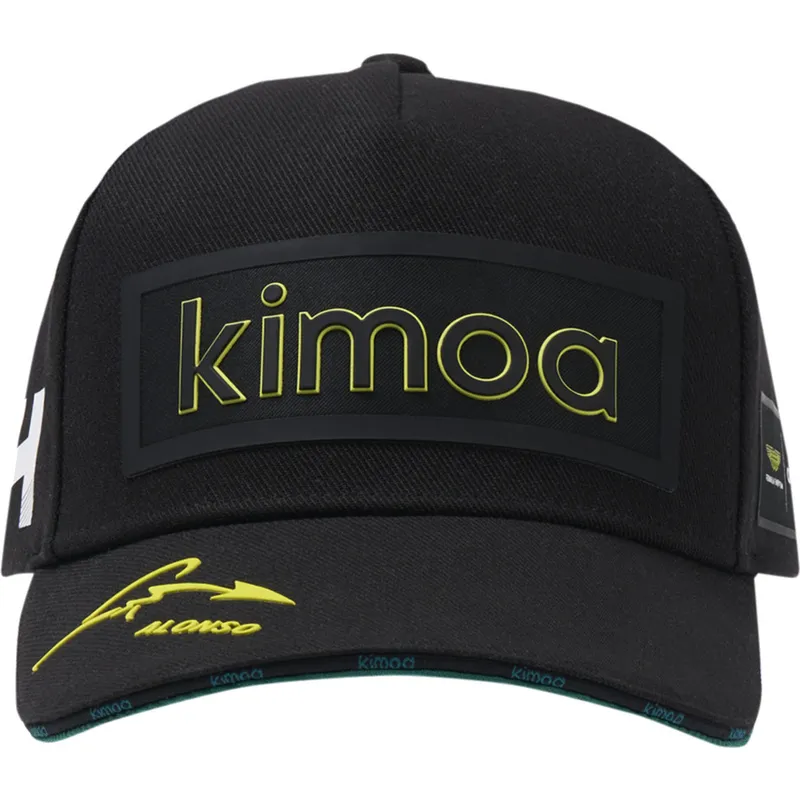 cappellino-curvo-nero-regolabile-patch-aston-martin-f1-team-x-kimoa