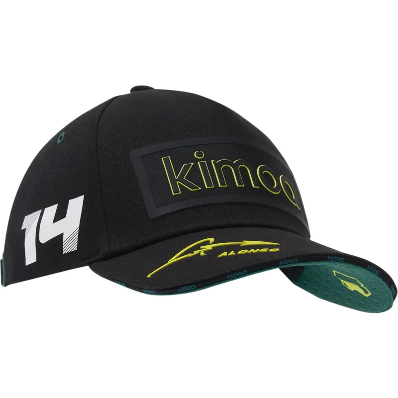 cappellino-curvo-nero-regolabile-patch-aston-martin-f1-team-x-kimoa