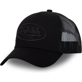 Czarna czapka truckerka LOG01 od Von Dutch