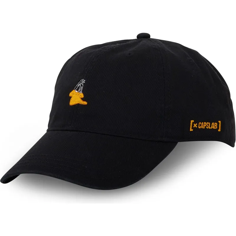 cappellino-nero-regolabile-con-visiera-curva-daffy-duck-daf-looney-tunes-di-capslab