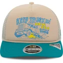 beige-och-bla-trucker-keps-american-keep-truckin-9fifty-retro-crown-a-frame-fran-new-era