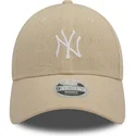 epci-curbata-bej-reglabila-9forty-linen-de-new-york-yankees-mlb-de-new-era