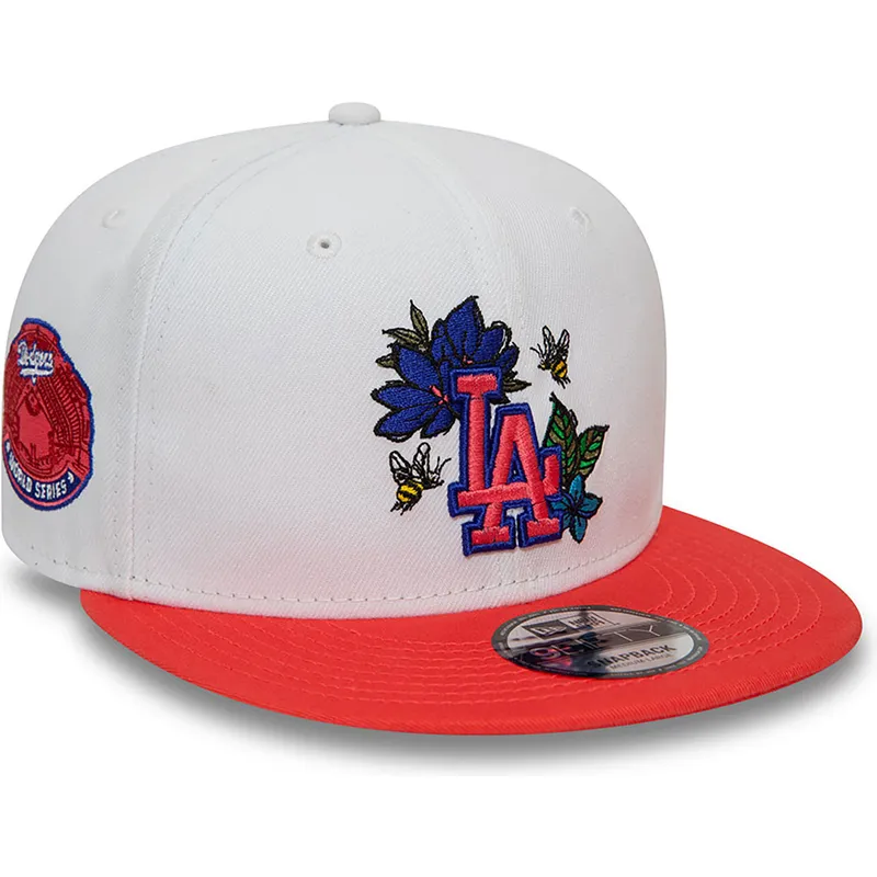 biala-i-czerwona-czapka-z-daszkiem-typu-snapback-9fifty-floral-los-angeles-dodgers-mlb-od-new-era