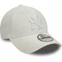 new-era-curved-brim-white-logo-9forty-linen-new-york-yankees-mlb-white-adjustable-cap