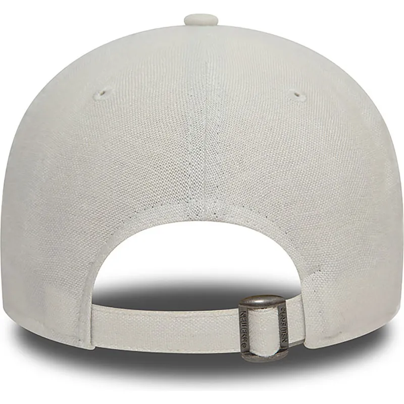epci-curbata-alb-reglabila-9forty-linen-de-new-york-yankees-mlb-de-new-era