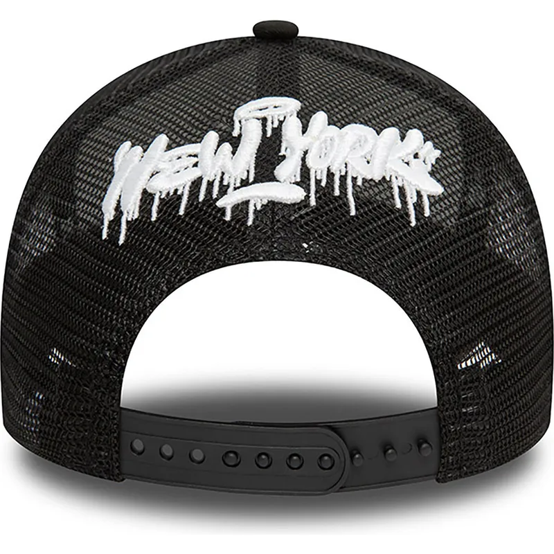 epci-curbata-negru-snapback-a-frame-graphic-de-hot-dog-new-york-de-new-era