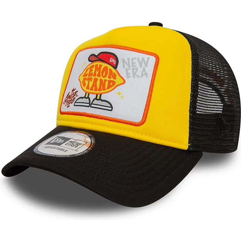 epci-curbata-galben-snapback-lemon-stand-life-gave-me-lemons-a-frame-patch-de-new-era