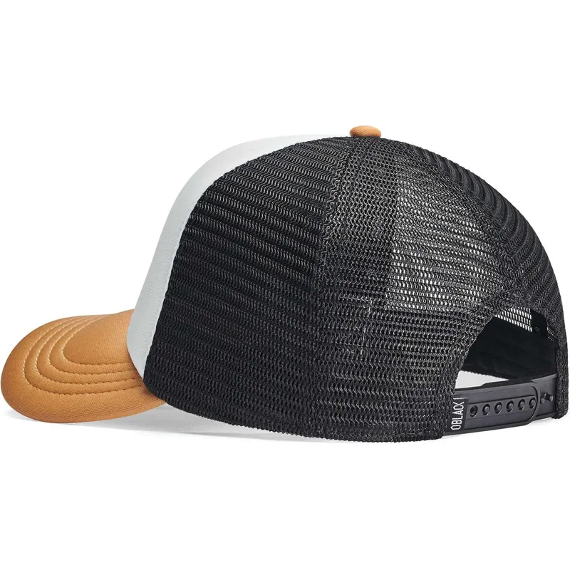 cappellino-trucker-bianco-nero-e-beige-classic-di-oblack