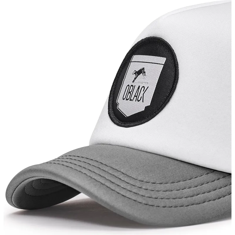 cappellino-trucker-bianco-nero-e-grigio-classic-di-oblack