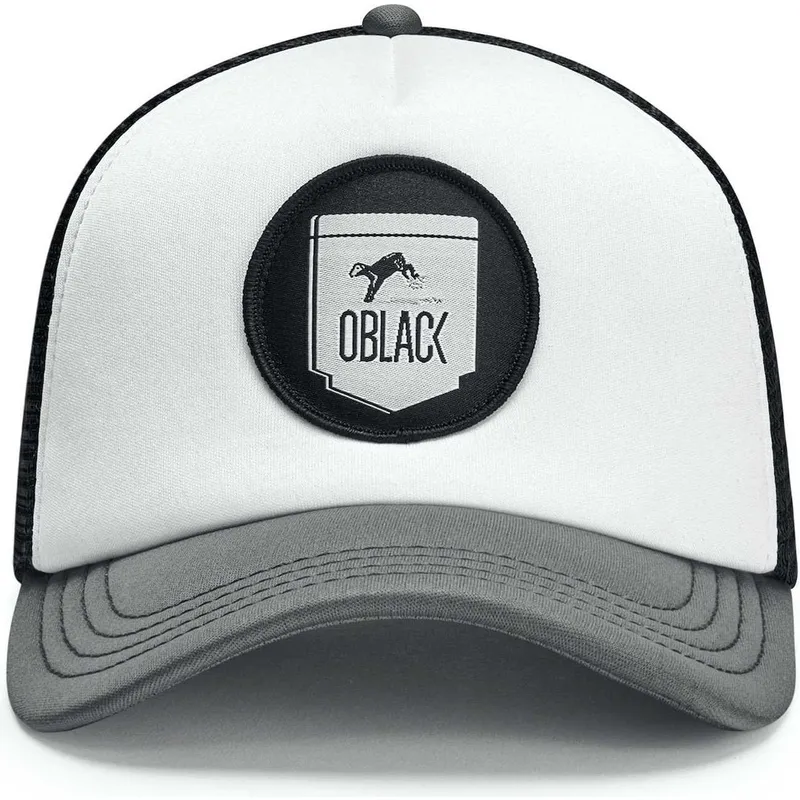 cappellino-trucker-bianco-nero-e-grigio-classic-di-oblack