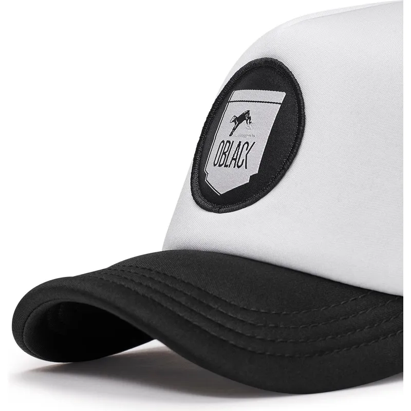 cappello-trucker-bianco-e-nero-classic-di-oblack
