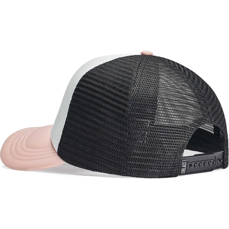 trucker-cap-weiss-schwarz-und-rosa-classic-von-oblack