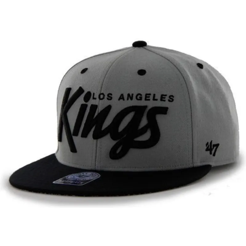 epci-plata-gri-snapback-letras-de-los-angeles-kings-nhl-de-47-brand