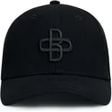 cappellino-curvo-nero-regolabile-con-logo-nero-baseball-peach-di-oblack