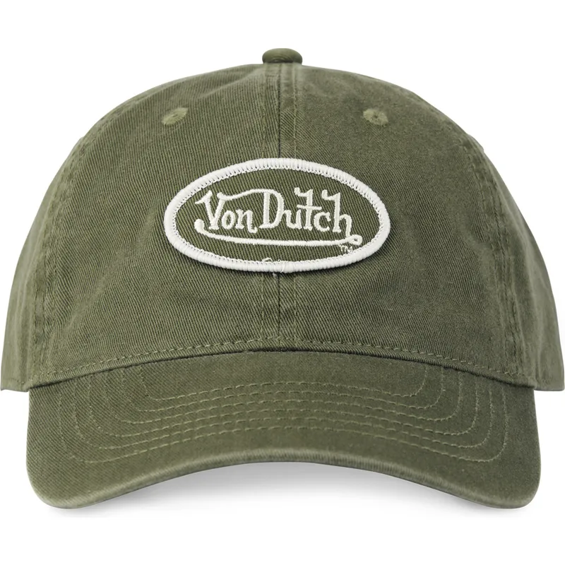 cappellino-verde-con-visiera-curva-regolabile-log-kak-di-von-dutch