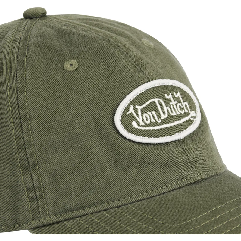 grune-verstellbare-curved-cap-log-kak-von-von-dutch