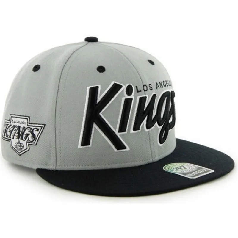 epci-plata-gri-snapback-letras-de-los-angeles-kings-nhl-de-47-brand