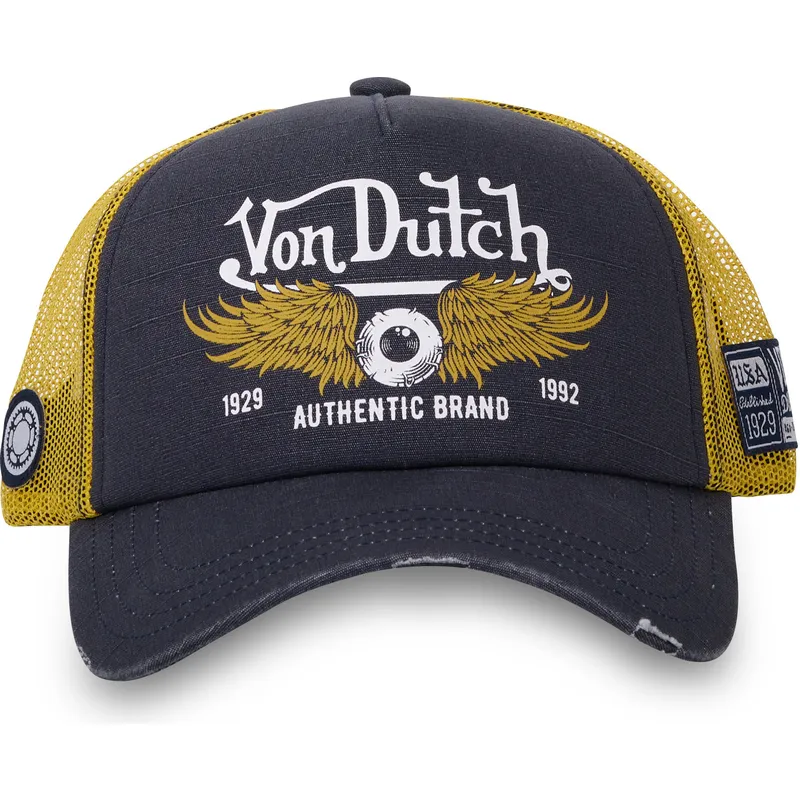 cappellino-trucker-grigio-e-giallo-crew14-di-von-dutch