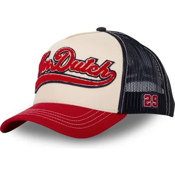 Cappello trucker beige, blu navy e rosso BAS di Von Dutch