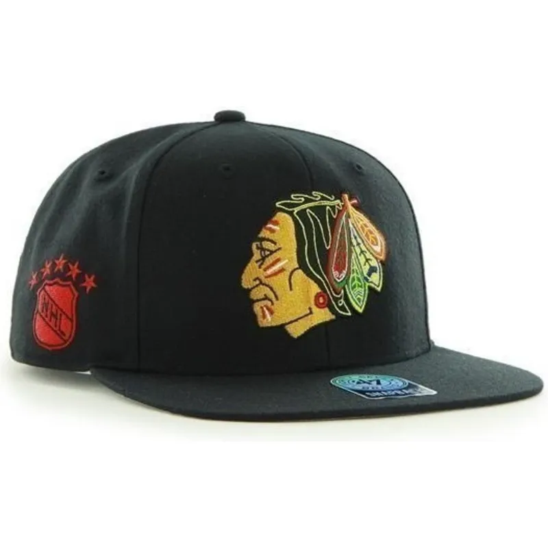 epci-plata-negru-snapback-de-chicago-blackhawks-nhl-de-47-brand