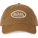 cappellino-marrone-regolabile-con-visiera-curva-log-arg-di-von-dutch