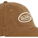cappellino-marrone-regolabile-con-visiera-curva-log-arg-di-von-dutch