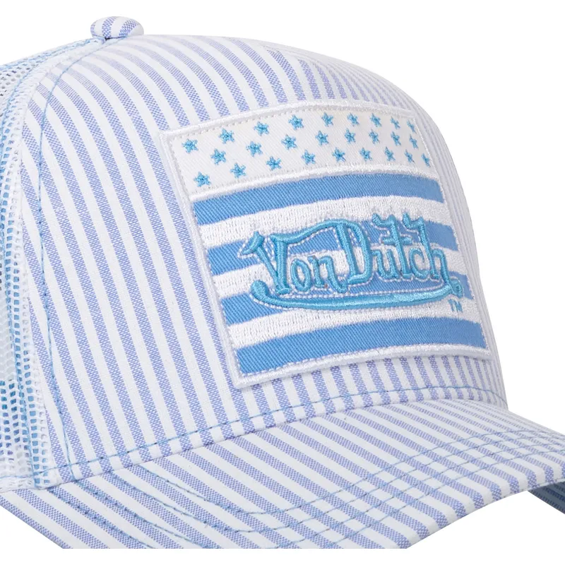 cappellino-trucker-blu-e-bianco-flag-c-di-von-dutch