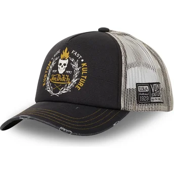 Cappellino trucker nero e grigio CREW13 di Von Dutch