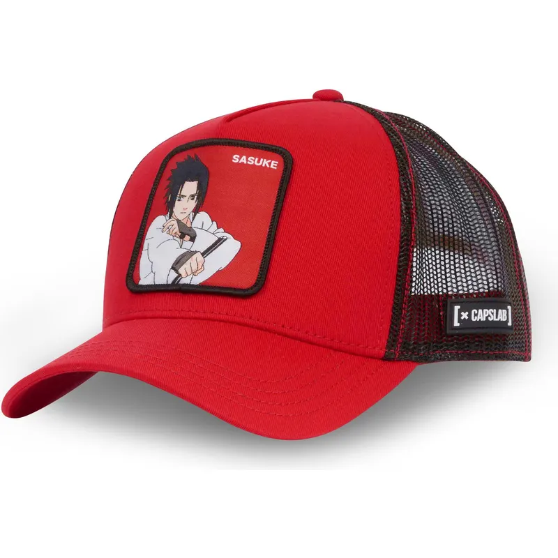 cappellino-trucker-rosso-e-nero-sasuke-uchiha-sar-naruto-di-capslab