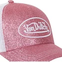 rozowo-biala-czapka-trucker-z-brokatem-p-od-von-dutch