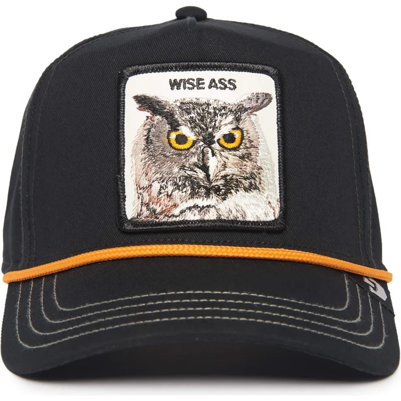 epci-curbata-negru-snapback-buho-wise-owl-100-the-farm-all-over-canvas-the-farm-de-goorin-bros