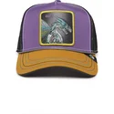 gorra-trucker-violeta-negra-y-marron-dragon-boss-hammer-and-spike-insert-coin-vol2-the-farm-de-goorin-bros