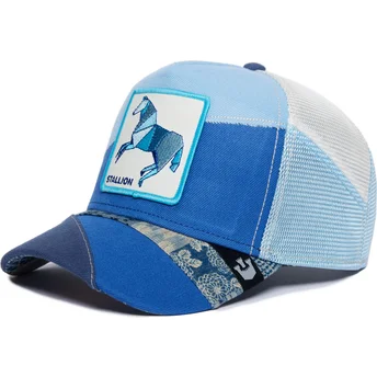 gorra-trucker-azul-caballo-stallion-self-reliant-farmigami-the-farm-de-goorin-bros