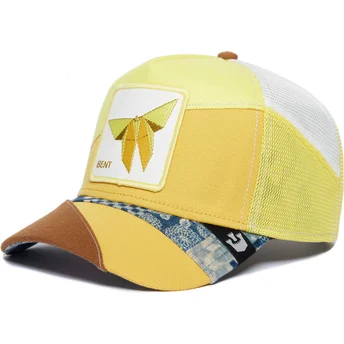 Trucker-Cap gelb Schmetterling Bent Transform Farmigami...