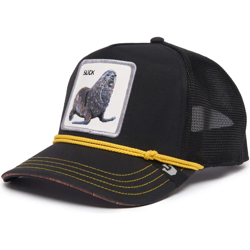 epci-curbata-camionagiu-negru-snapback-slick-seal-of-approval-nautical-nonsense-the-farm-de-goorin-bros