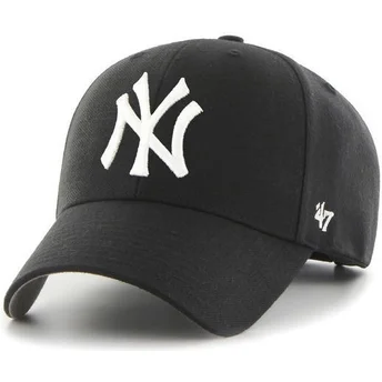 Șepci curbată negru reglabilă de New York Yankees MLB de 47 Brand