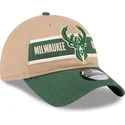 epci-curbata-maro-reglabila-9twenty-draft-2024-de-milwaukee-bucks-nba-de-new-era
