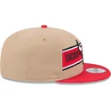 gorra-plana-marron-y-roja-snapback-9fifty-draft-2024-de-chicago-bulls-nba-de-new-era