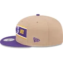brazowa-i-fioletowa-czapka-z-daszkiem-snapback-9fifty-draft-2024-los-angeles-lakers-nba-new-era