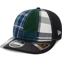casquette-courbee-bleue-ajustable-9fifty-retro-crown-relaxed-heritage-fit-new-era-x-original-madras-trading-company