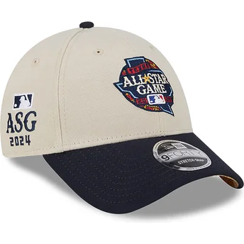 Șepci curbată bej snapback All Star Game 9FORTY Stretch Snap Fan Pack de MLB de New Era