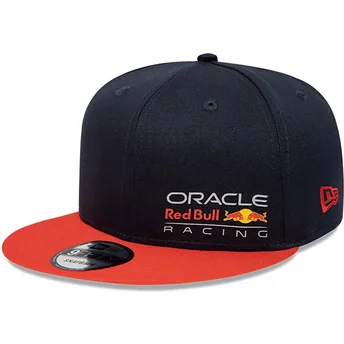 New Era Flat Brim 9FIFTY Essential Red Bull Racing Formula 1 Navy Blue and Orange Snapback Cap