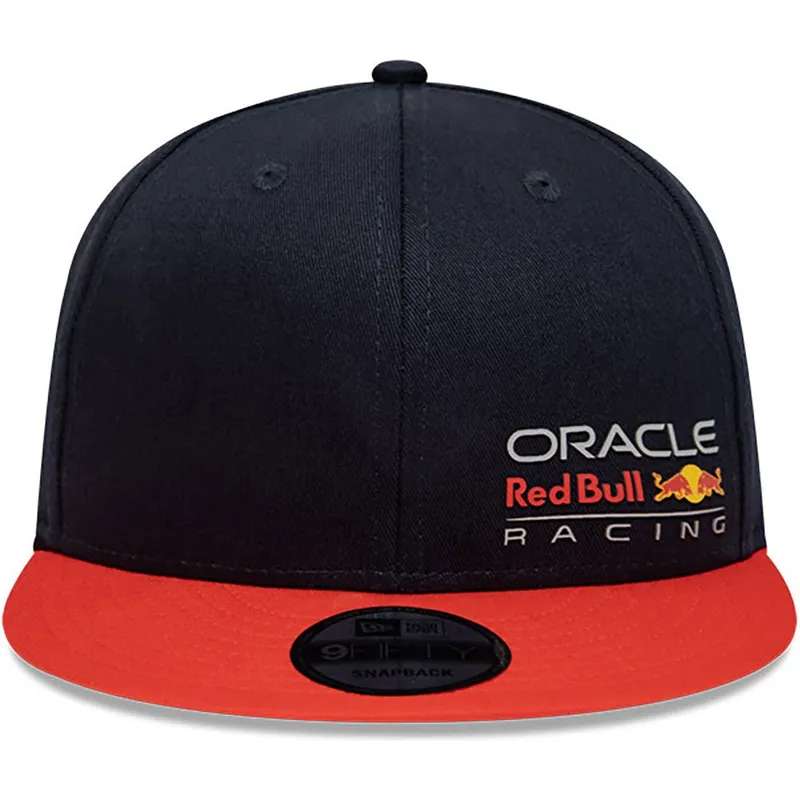 cappellino-snapback-blu-navy-e-arancione-9fifty-essential-di-red-bull-racing-formula-1-di-new-era