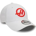 epci-curbata-alb-snapback-9forty-de-haas-f1-team-formula-1-de-new-era