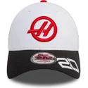 cappellino-con-visiera-curva-bianco-e-nero-snapback-kevin-magnussen-9forty-di-haas-f1-team-formula-1-di-new-era